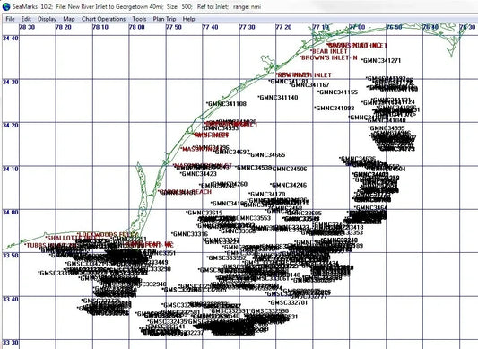 New River Inlet NC to Georgetown SC